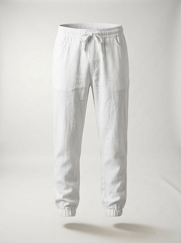 Men's Linen Joggers Lightweight Relaxed Fit