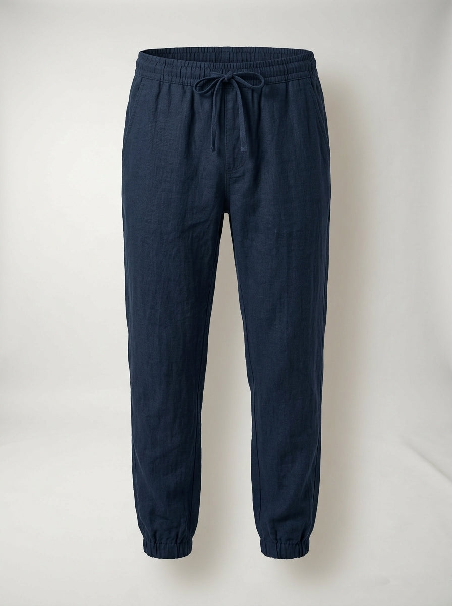 Men's Linen Joggers Lightweight Relaxed Fit