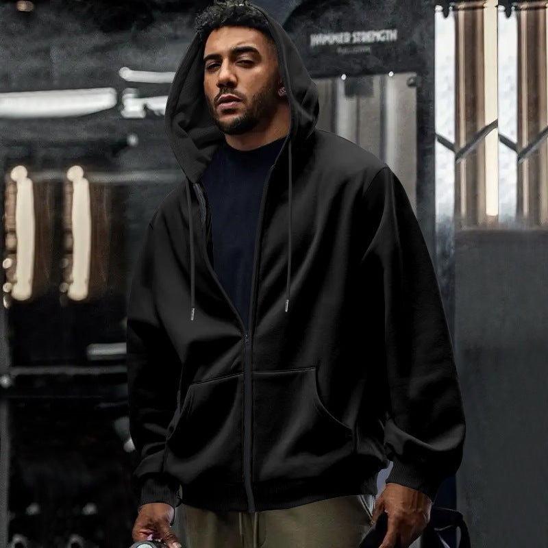 Men's casual hoodie styled for everyday layering