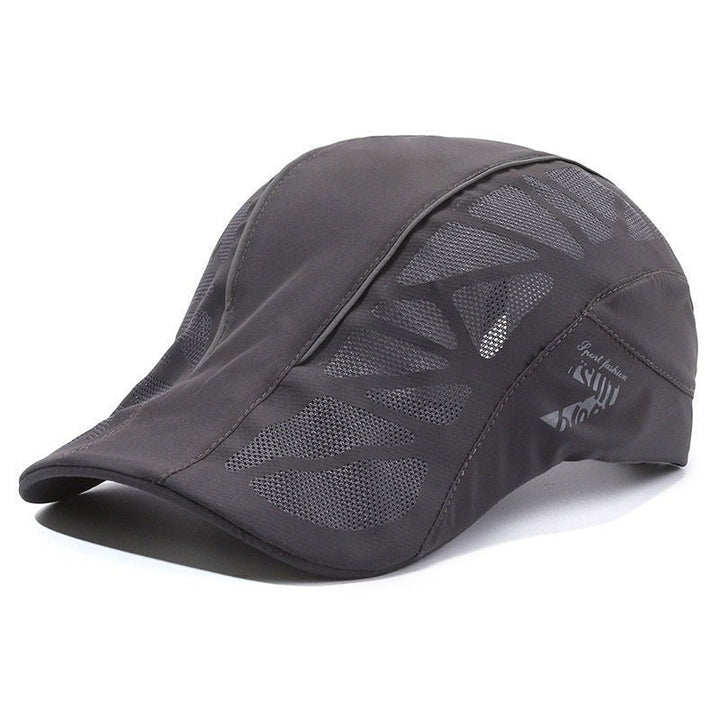 Men's breathable sports cap with UV protection, front view