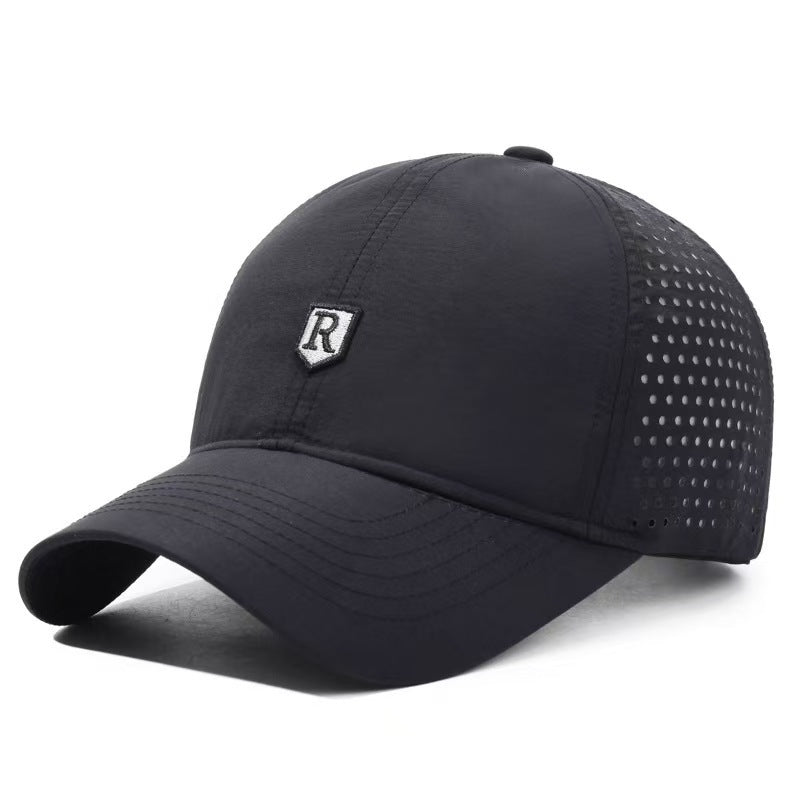 Back view of men's baseball cap showing adjustable fastening