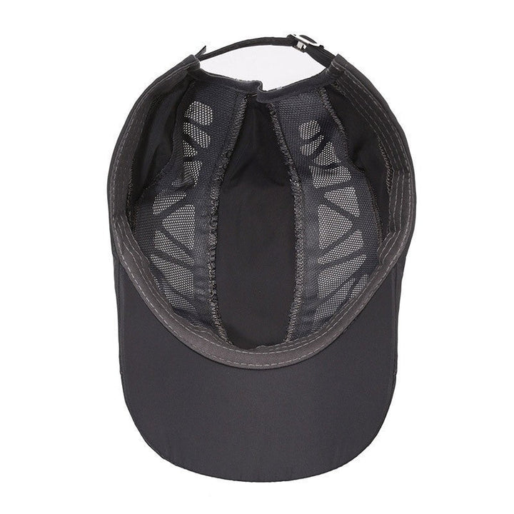 Men's outdoor sports cap with UV protection on model