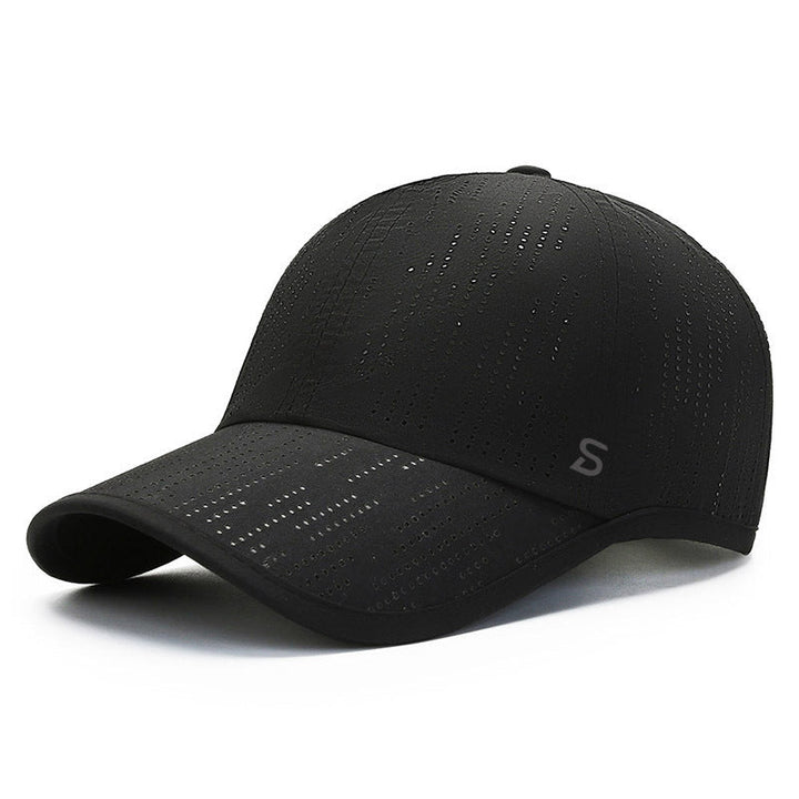 Men's lightweight performance baseball cap in full product view