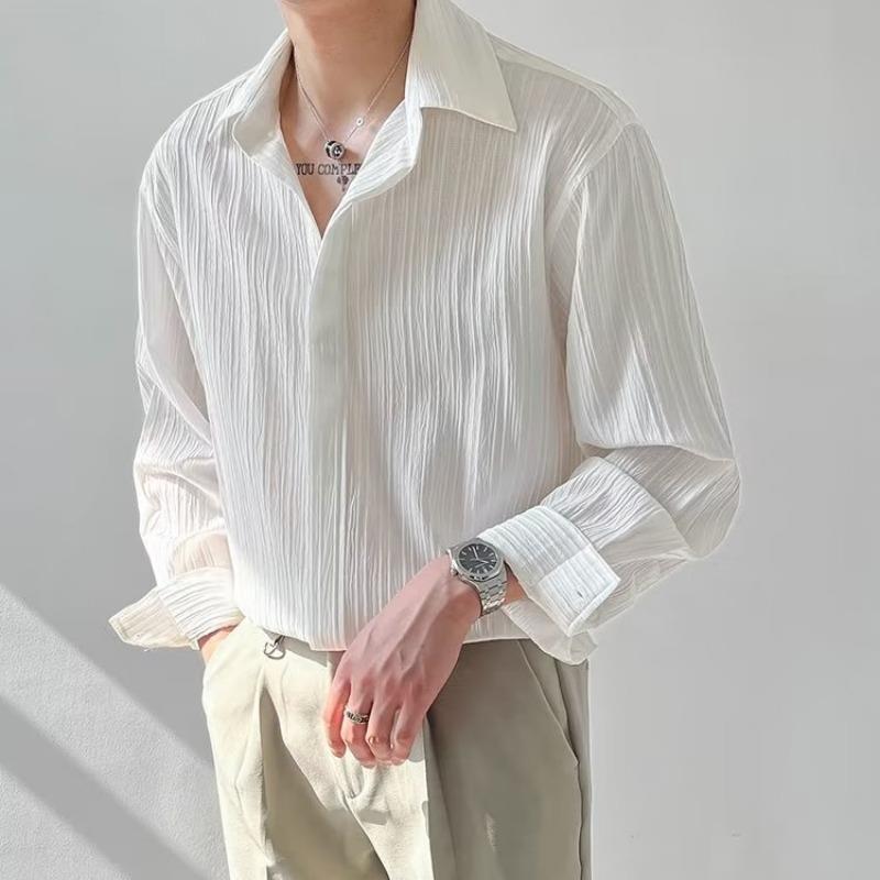 Relaxed Fit Crinkle Shirt