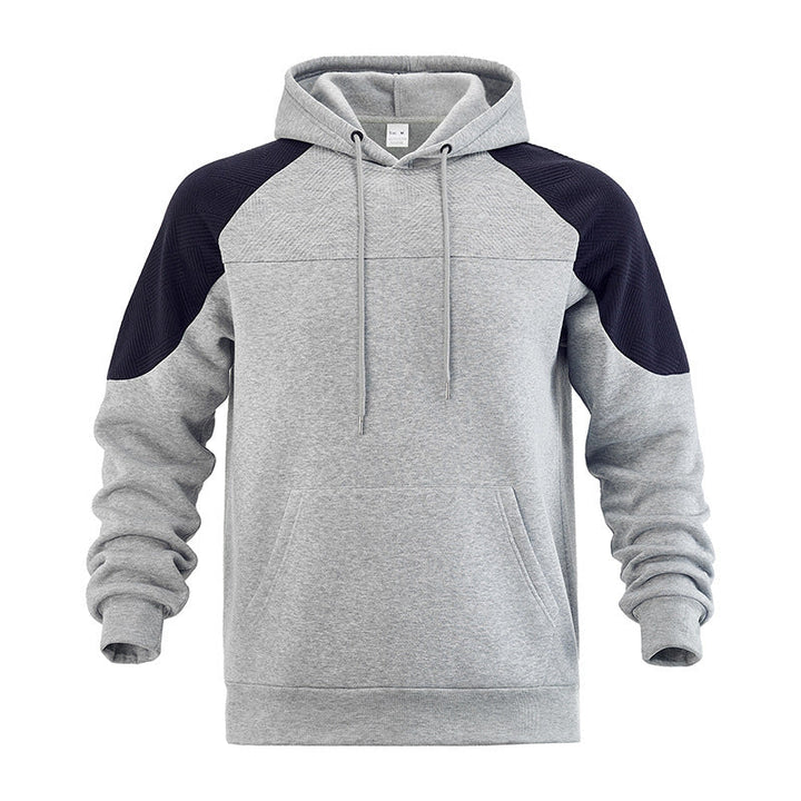 Men's textured hoodie styled for casual everyday wear