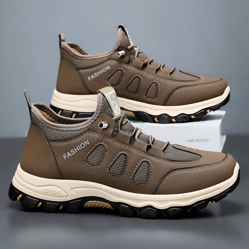 Men's lightweight breathable trail trainers with a grippy profile sole