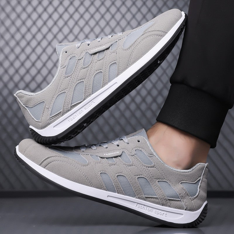 Men's suede sneakers styled for everyday wear