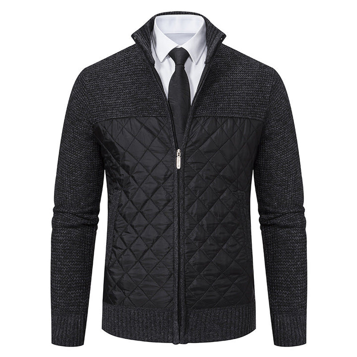 Men's jacket with a practical stand collar and zip fastening
