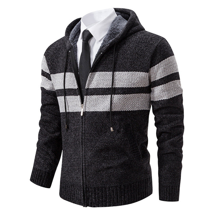 Men's casual jacket with contrast stripe detailing