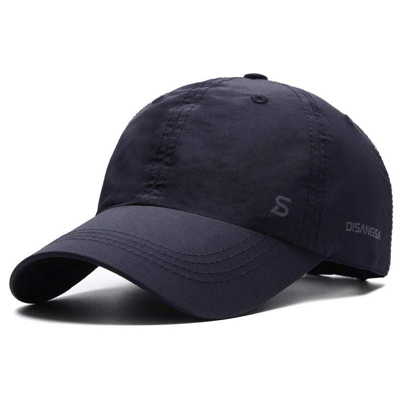 Men's waterproof sports cap displayed from an angled front view