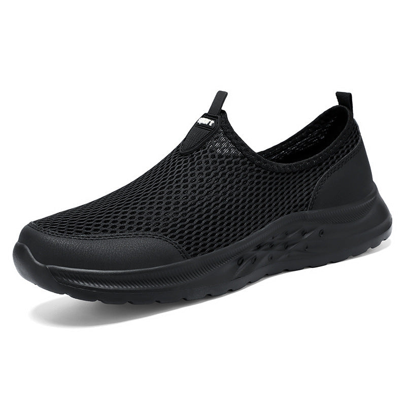 Men's trainers showing the seamless sock-style upper and flexible design