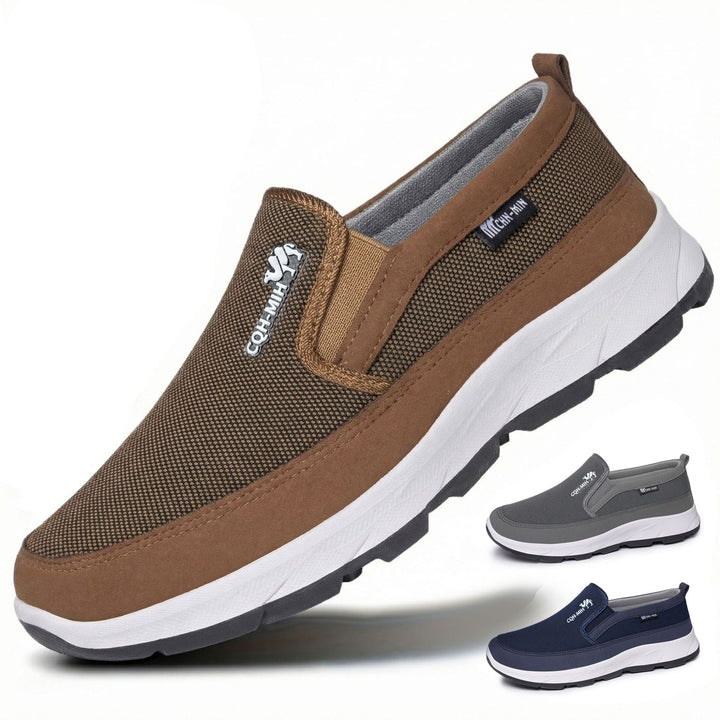 Men's trainers with a removable comfort footbed