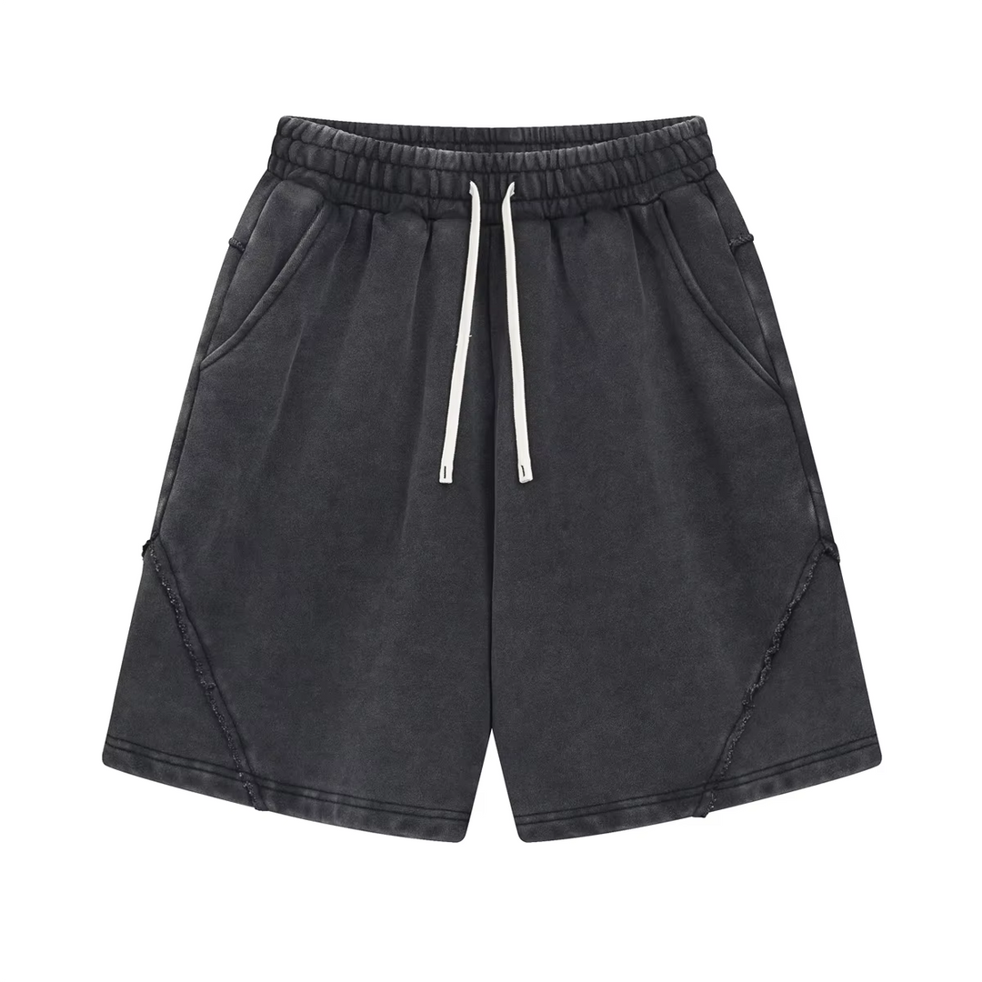 Retro Washed Drawstring Shorts