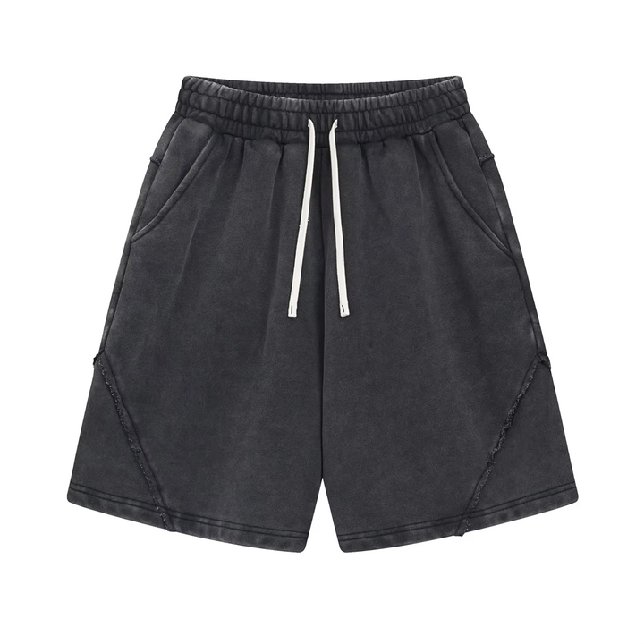 Retro Washed Drawstring Shorts