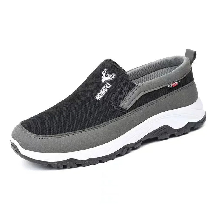 Men's lightweight slip-on trainers displayed as a pair on a plain background
