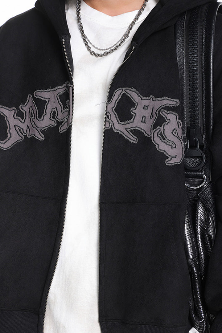 Men's Zip Up Hooded Jacket Vintage Wash