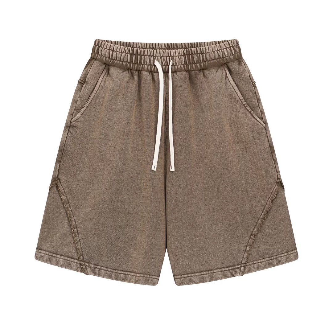 Retro Washed Drawstring Shorts