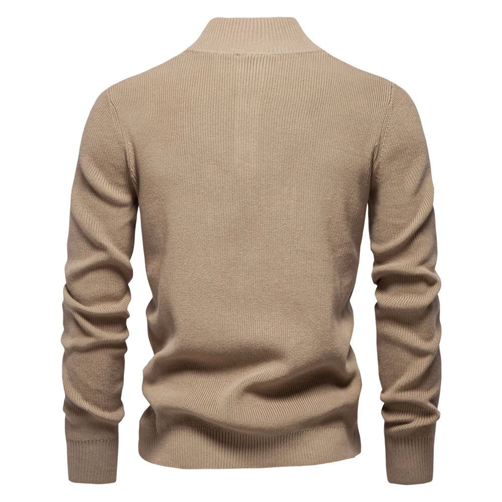 Full view of the men's ribbed jumper for everyday wear