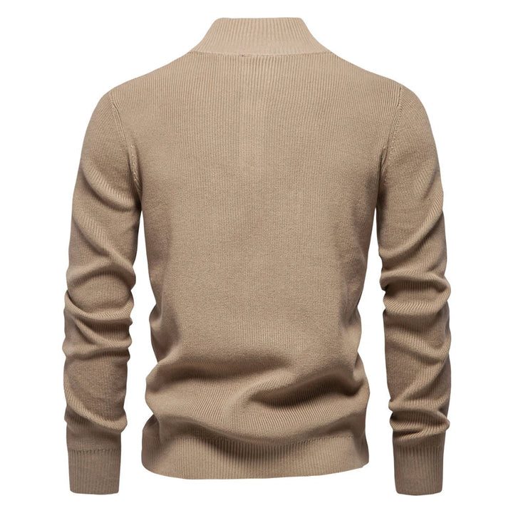 Full view of the men's ribbed jumper for everyday wear