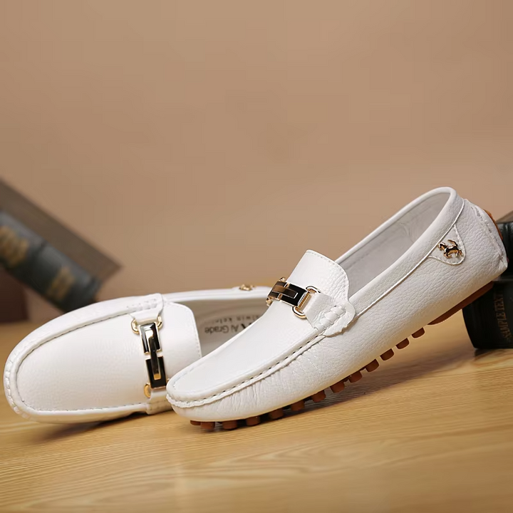 Premium Leather Slip-On Loafers