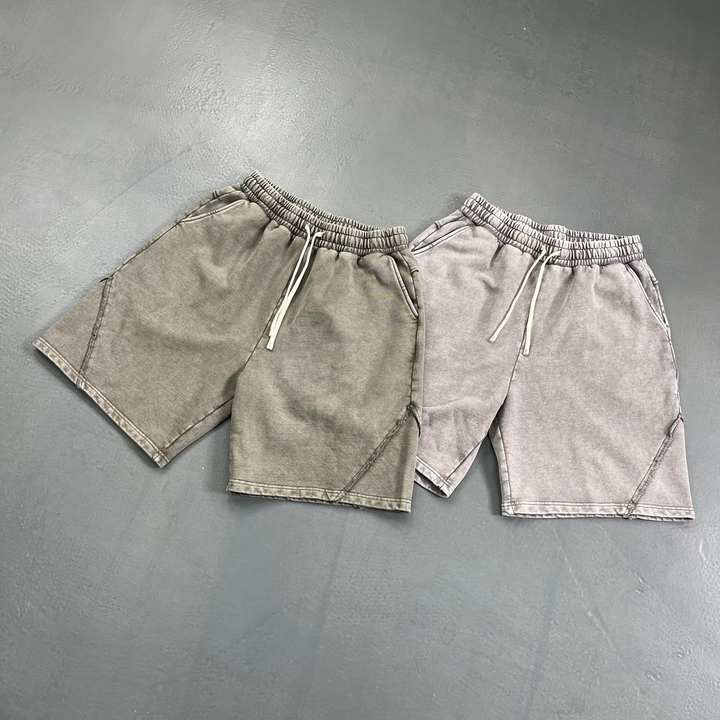 Retro Washed Drawstring Shorts