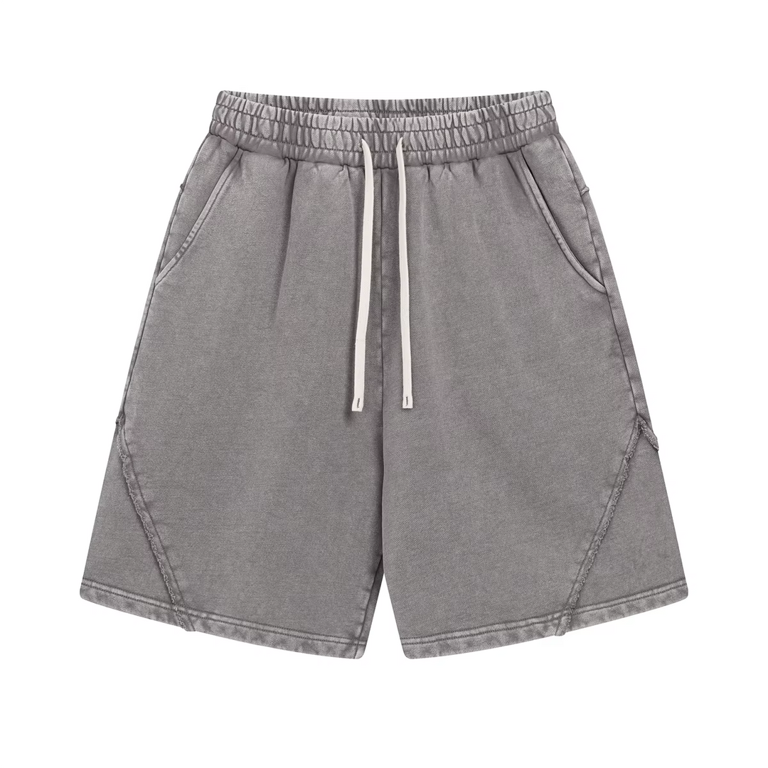 Retro Washed Drawstring Shorts