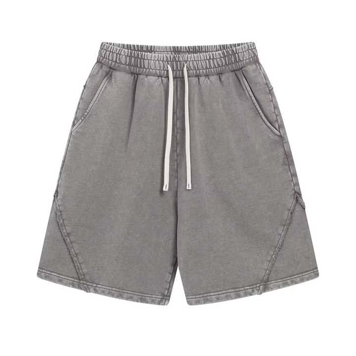 Retro Washed Drawstring Shorts