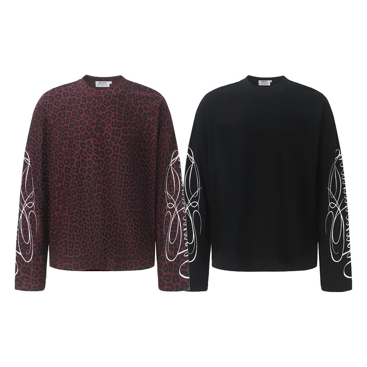 Detail of the ribbed cuff on the embroidered sweatshirt sleeve