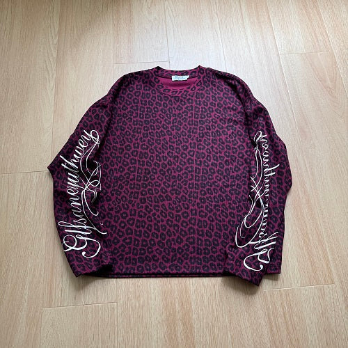 Men's casual leopard print sweatshirt styled for everyday wear