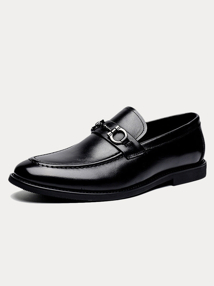 Men's Leather Horsebit Loafers Slip On Formal