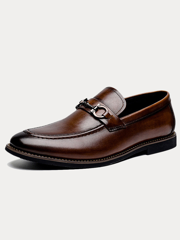 Men's Leather Horsebit Loafers Slip On Formal