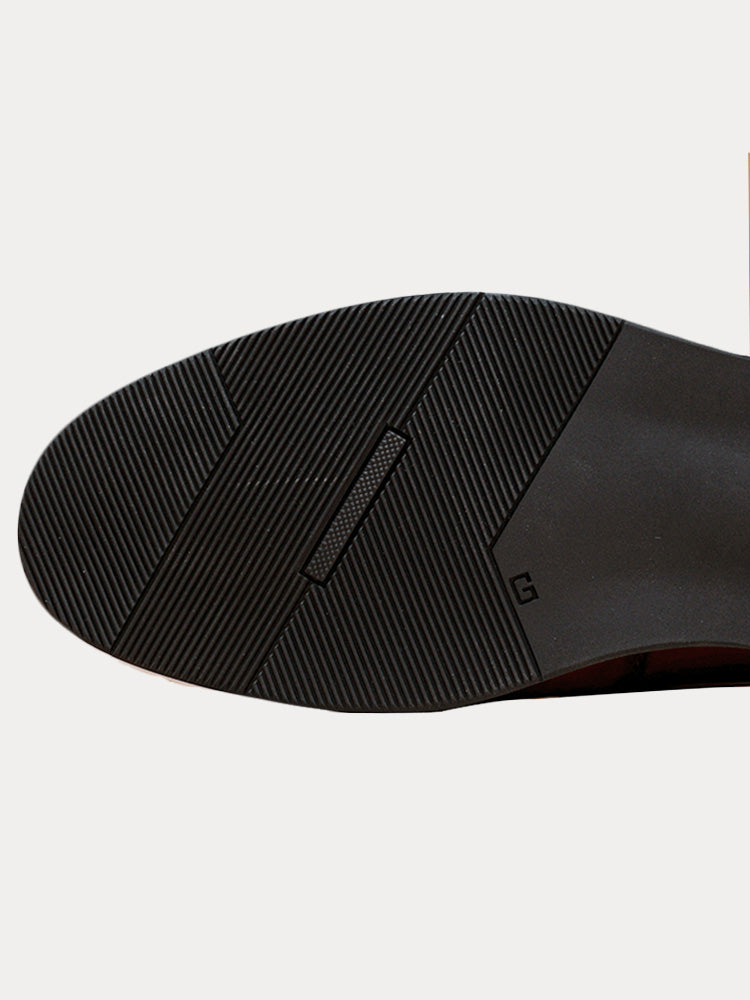 Men's classic leather loafers styled for formal and office wear