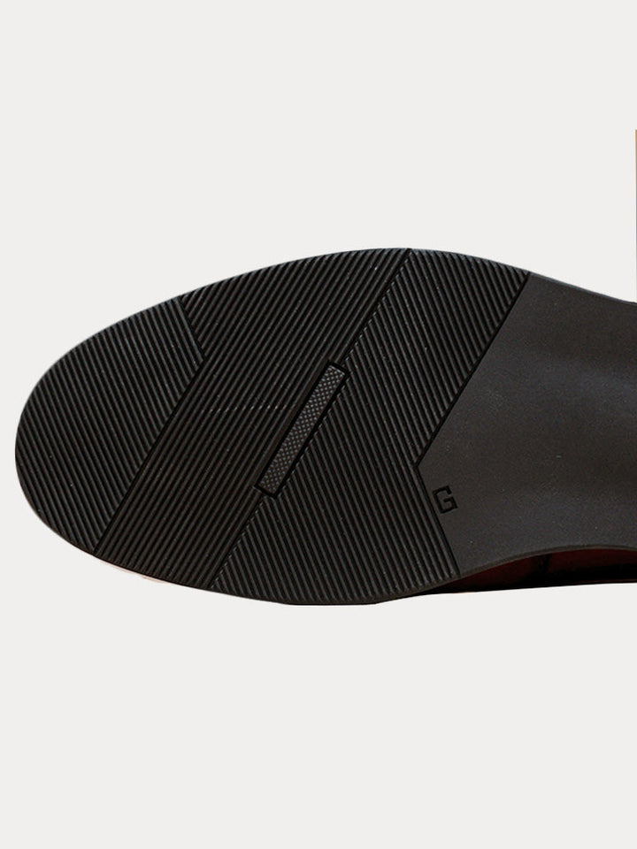 Men's classic leather loafers styled for formal and office wear