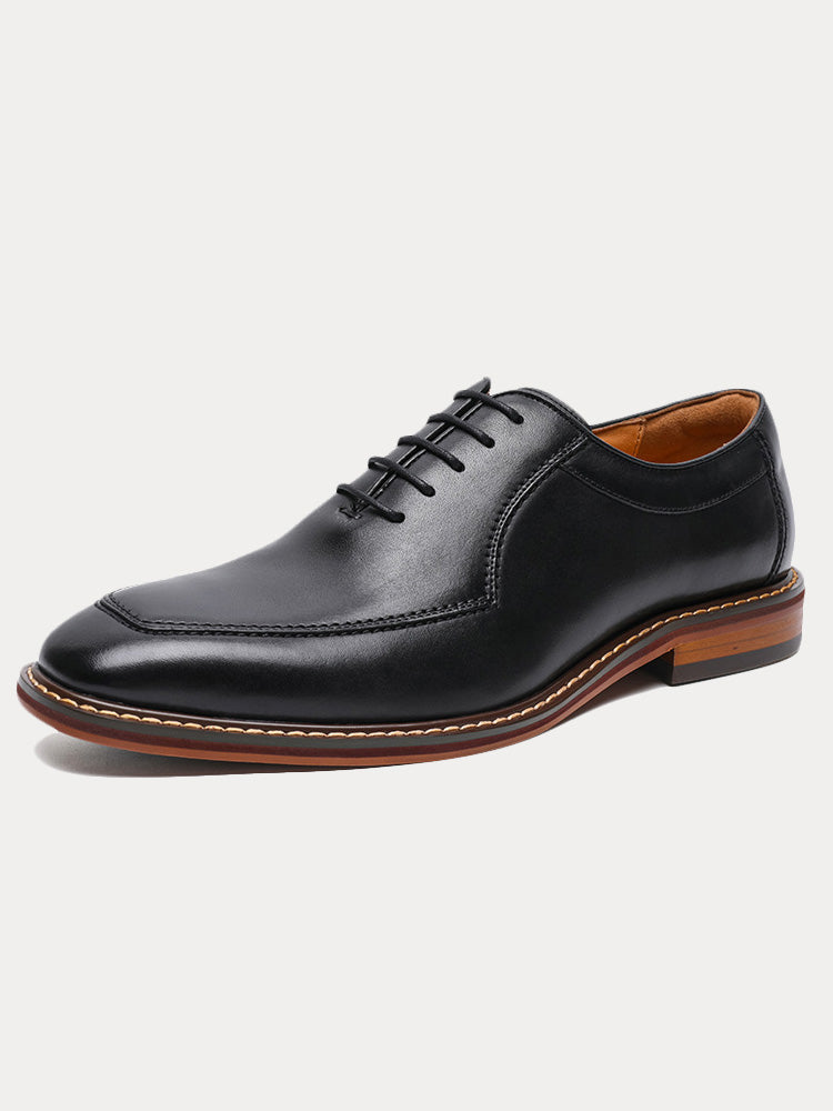 Men's Leather Derby Shoes Polished Formal