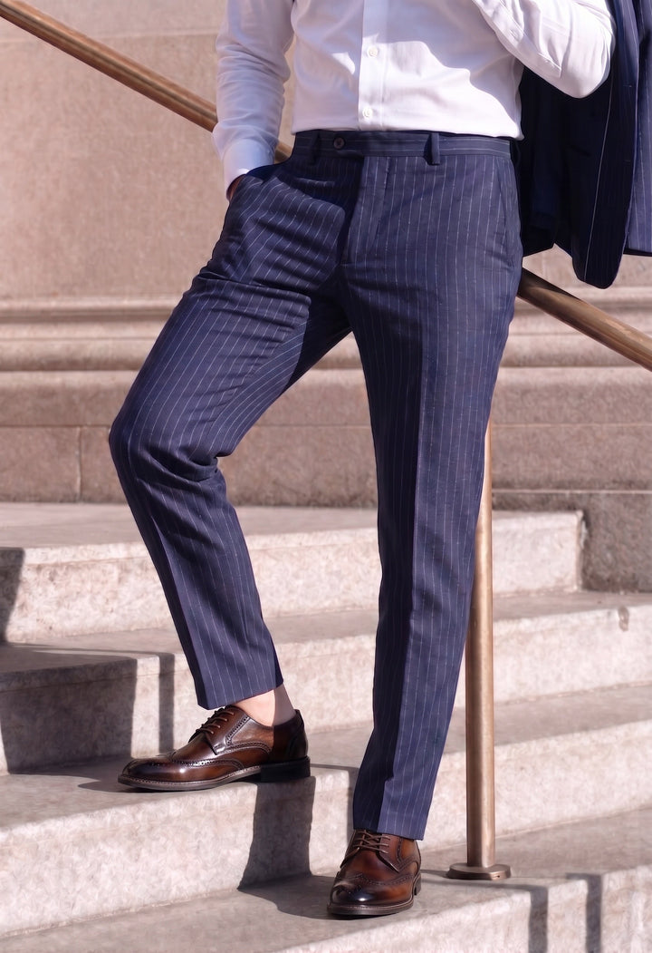 Men's leather brogue derby shoes styled for smart casual and formal wear