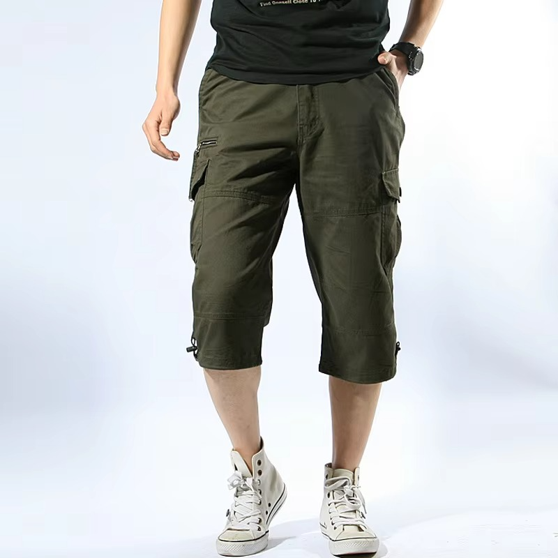 Utility Cargo Knee-Length Shorts