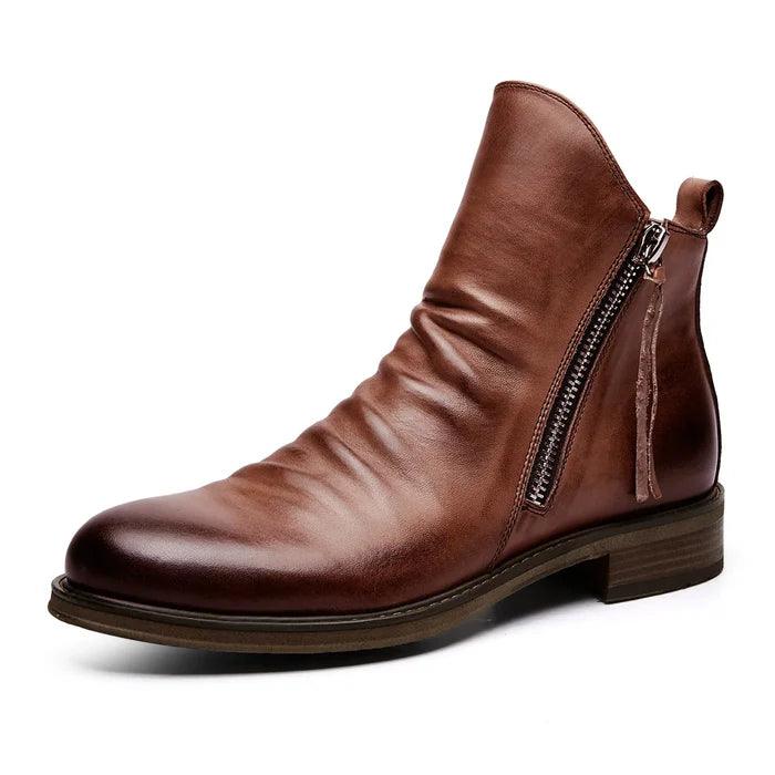 Men's Leather Boots Classic Everyday Style