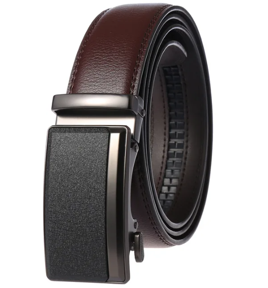 Elegant men's belt with an automatic buckle for smart everyday styling