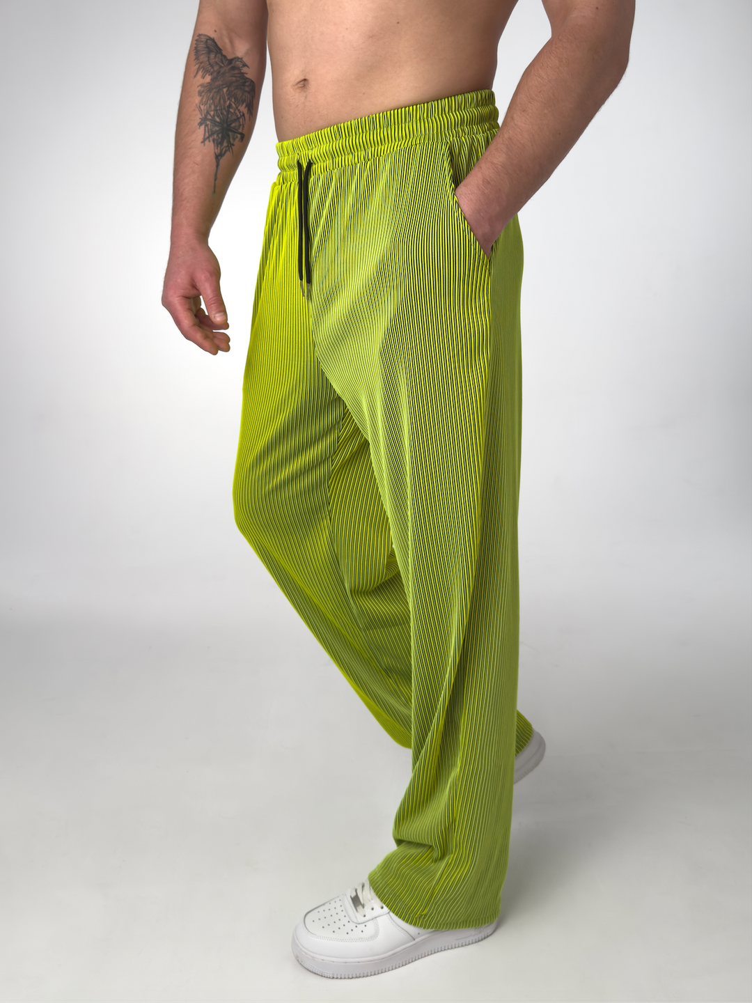 Men's Straight-Leg Striped Trousers