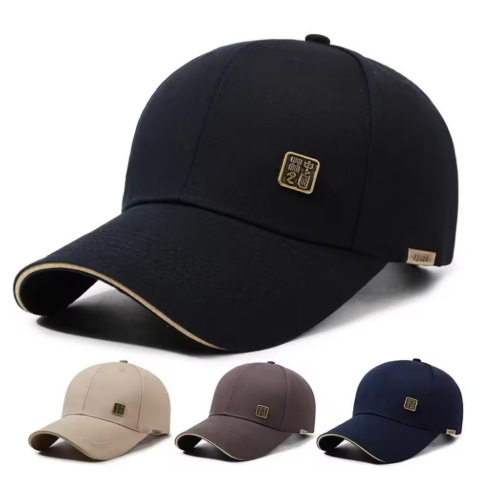 Men's lightweight mesh cap with curved peak and ventilation