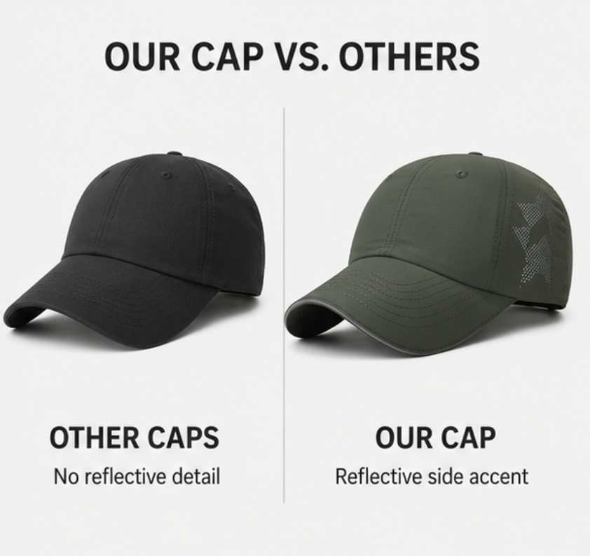 Men's lightweight sports cap worn for sport and outdoor use
