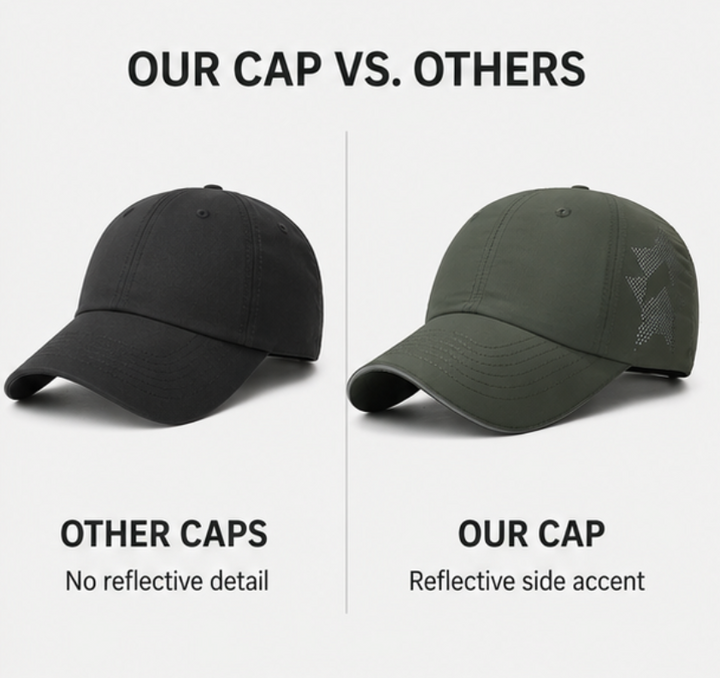 Men's lightweight sports cap worn for sport and outdoor use
