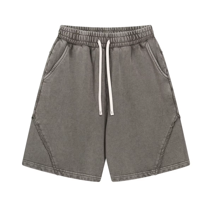 Retro Washed Drawstring Shorts