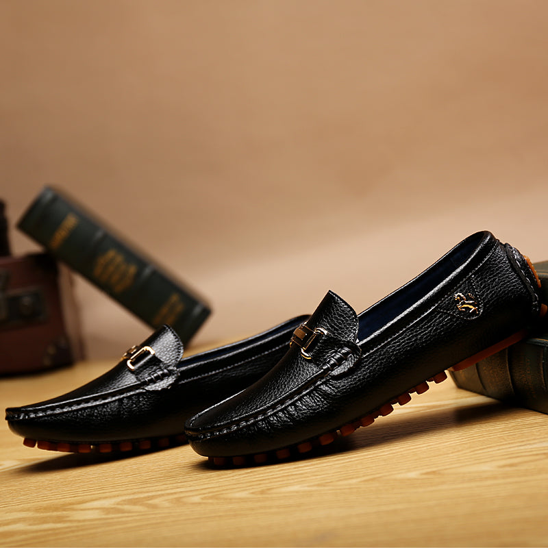 Premium Leather Slip-On Loafers