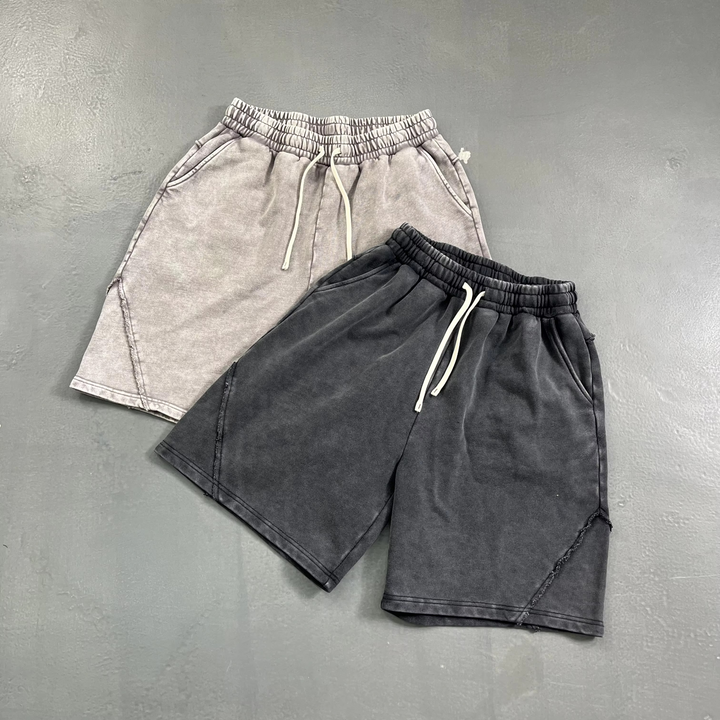 Retro Washed Drawstring Shorts