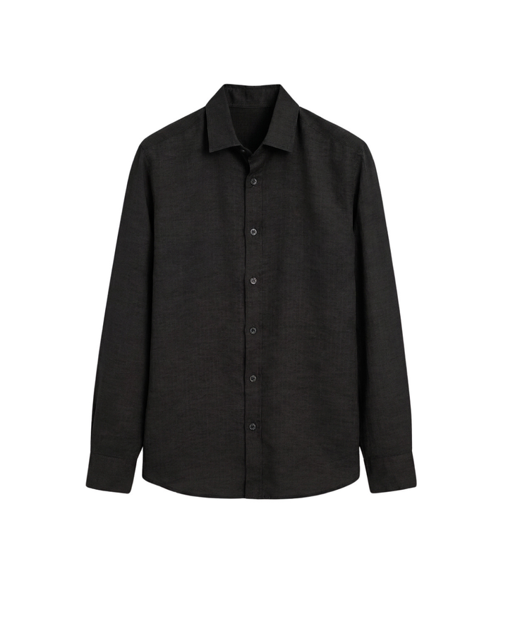 Men's Linen Short Sleeve Shirt Summer