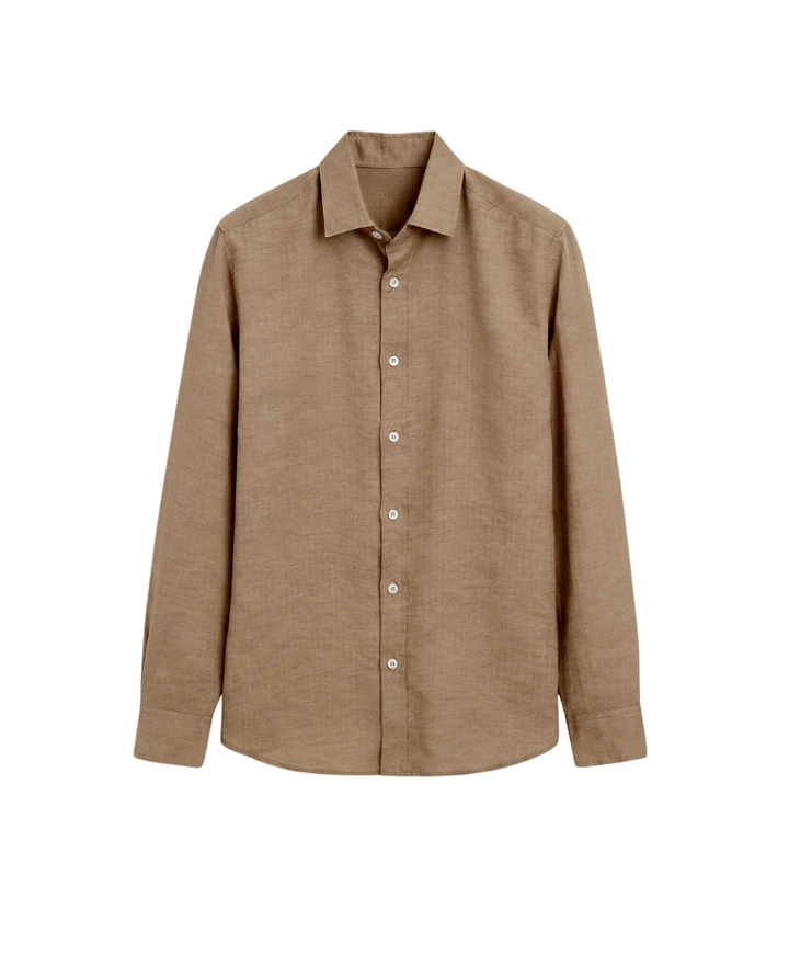 Men's Linen Short Sleeve Shirt Summer