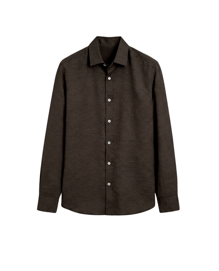 Men's Linen Short Sleeve Shirt Summer