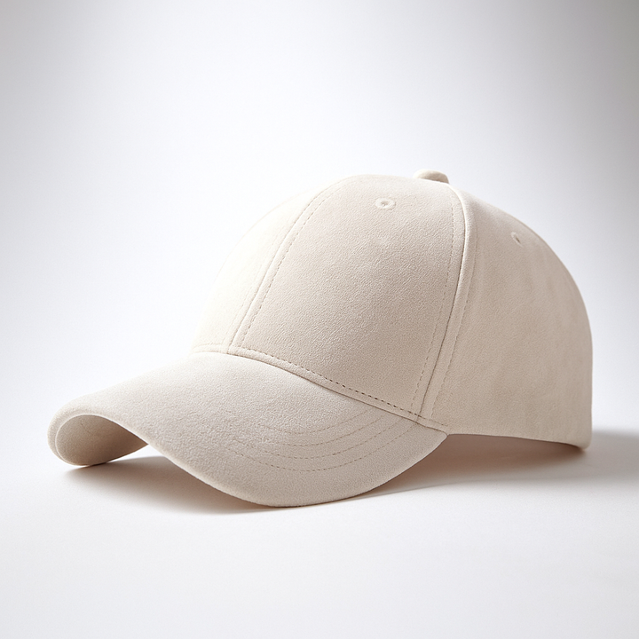 Men's Suede Cap With Adjustable Back