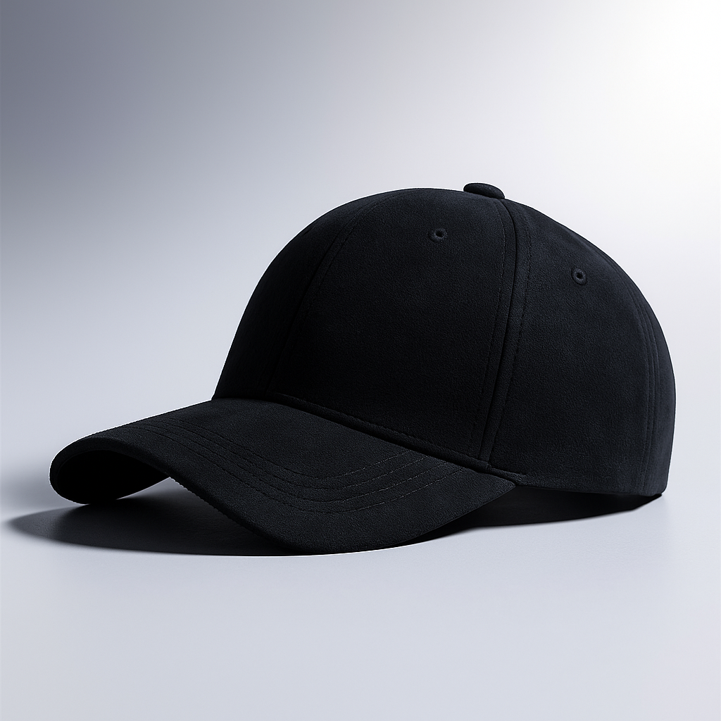Men's Suede Cap With Adjustable Back